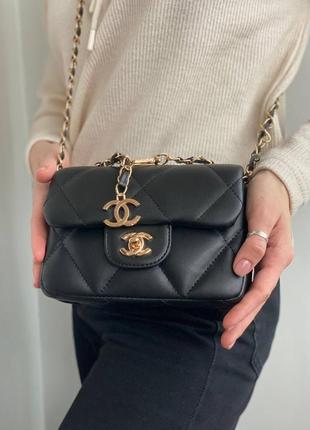 Сумка в стиле chanel black 18