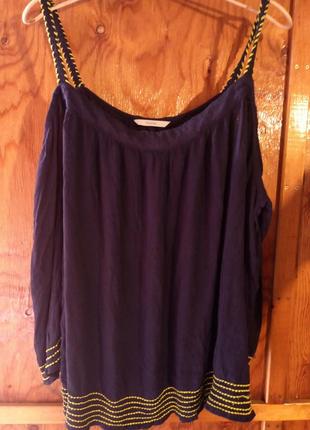 Блуза зі спущеними плечами, кофтинка george, eur 22/50