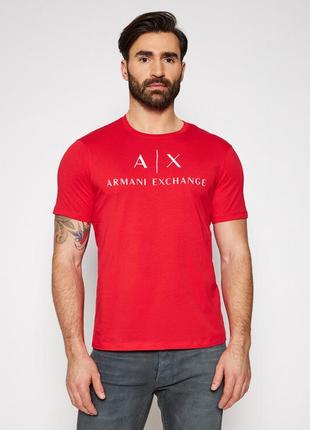 Чоловіча преміальна футболка armani exchange, розмір м2 фото