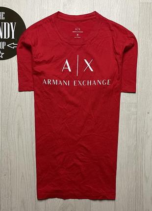 Чоловіча преміальна футболка armani exchange, розмір м1 фото