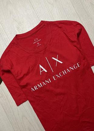 Чоловіча преміальна футболка armani exchange, розмір м3 фото