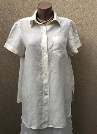 Вінтаж,біла сорочка,блуза,льон,етно,стиль бохо,люкс бренд,оригінал