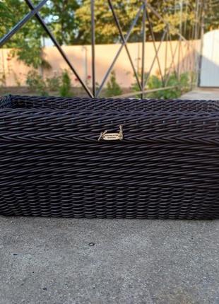 Дровниця, корзина, кашпо з ротангу