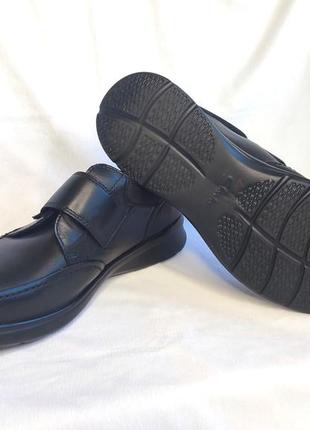 Туфлі чоловічі шкіряні чорні на широку ногу clarks (розмір 45, eu44, uk10)6 фото