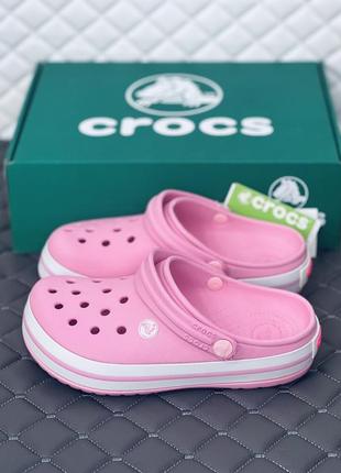 Crocs bayaband clog pink кроксы женские летние розовые крокс4 фото