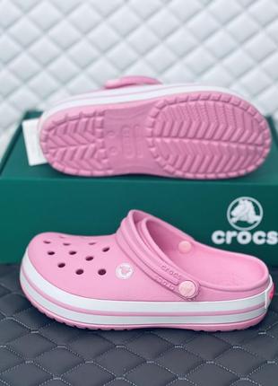 Crocs bayaband clog pink кроксы женские летние розовые крокс10 фото