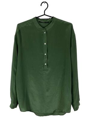 100% шелковая блуза  zara
