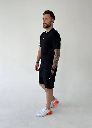 Спортивный летний костюм nike мужской,спортивный костюм на лето,комплект двойка футболка шорты2 фото