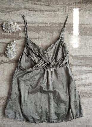 Вишукана 100% шовкова маєчка topshop