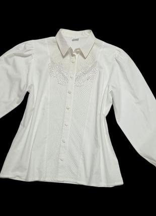 Regent, рубашка блуза с длинными рукавами, винтажная с пышными рукавами.2 фото
