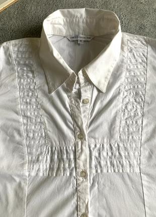 Базовая белая нарядная рубашка-блуза (размер 14/42)2 фото