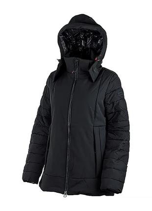 Жіноча куртка cmp jacket long zip hood чорний 2xs (32k1516-u901 2xs)