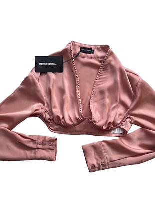 Топ с длинным рукавом prettylittlething2 фото
