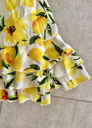 Платье с лимонами летний размер 38 (s/m) bohoo2 фото