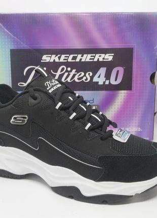 Шкіряні кросівки skechers d'lites 4.0 оригінал