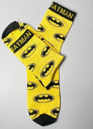Шкарпетки batman жовті 40-45 розмір6 фото