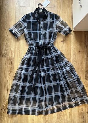 Туреччина нова сукня міді плаття платье шифон з поясом4 фото