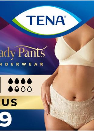 Підгузки для дорослих tena lady pants plus m для жінок 9 шт creme, east (7322540920772)1 фото