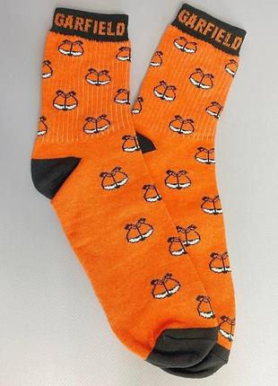 Шкарпетки garfield оранжеві 40-45 розмір1 фото