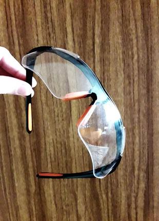 Проффесиональные защитные бесцветные очки высокого качества resiste consorte yd- 888.8 фото