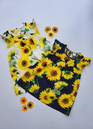 🌻 детское платье с подсолнухами 🌻 детский сарафан х/б2 фото