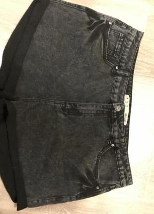 Шорты джинсовые черные h&amp;m.6 фото