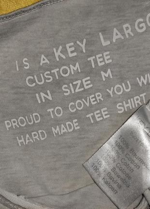 Стильна катонова фірмова футболка бренд.key largo.м.8 фото