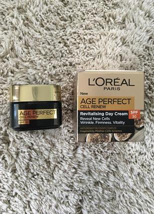 Восстанавливающий дневной крем l'oreal age perfect cell renew spf 30, 50ml2 фото