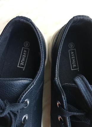 Кожаные оригинальные кеды мокасины avenue