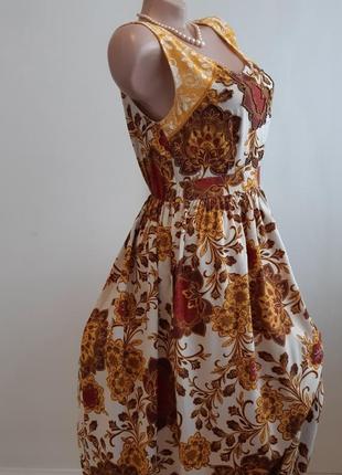 Платье макси из натуральной ткани без рукавов размер 123 фото