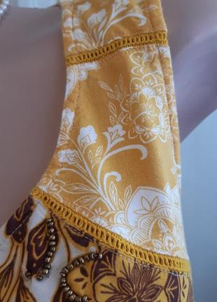 Платье макси из натуральной ткани без рукавов размер 127 фото