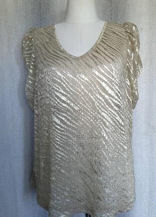 Яскрава ажурна блискуча ошатна жіноча блуза,  прозора літня блузка.сітка