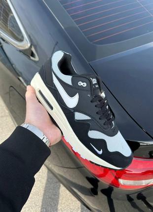 Мужские кроссовки nike air max 1 patta black