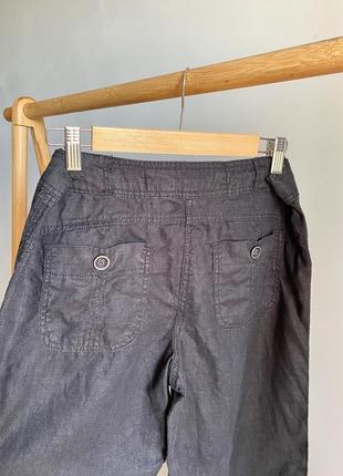 Вкорочені брюки з натурального льону від george5 фото