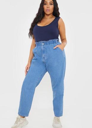 Модные джинсы мом plus size, р.52-56