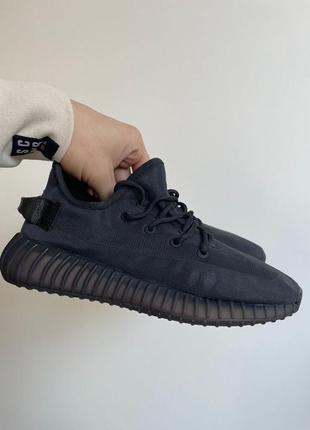 Adidas yeezy boost 350 v2 mono black ❤️36рр-45рр❤️кроссовки адедас изи 350 черные, кроссовки адедас лезвия 350 чёрны8 фото