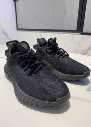 Adidas yeezy boost 350 v2 mono black ❤️36рр-45рр❤️кроссовки адедас изи 350 черные, кроссовки адедас лезвия 350 чёрны9 фото