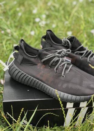 Adidas yeezy boost 350 v2 mono black ❤️36рр-45рр❤️кроссовки адедас изи 350 черные, кроссовки адедас лезвия 350 чёрны4 фото