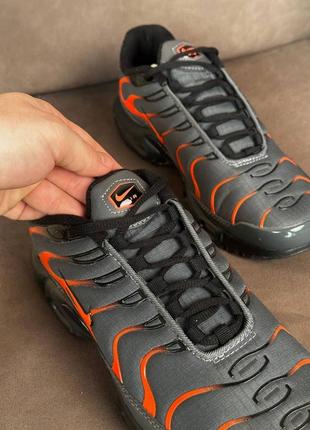 Мужские кроссовки nike air max plus black orange5 фото