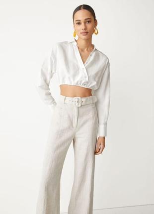 Блуза &amp; other stories cropped asymmetric blouse cos / 36