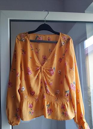 Блуза манжет на резинке