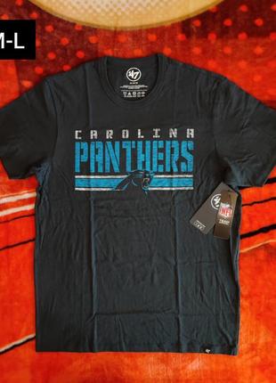 💯🏈 оригінал. футболка '47 brand x nfl carolina panthers.