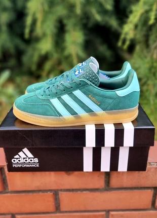 Кеди adidas gazelle indoor green