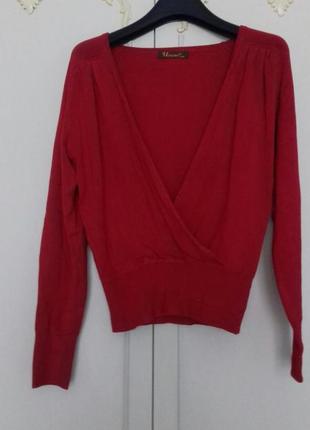 Кофточка свитер пуловер шерсть  размер s