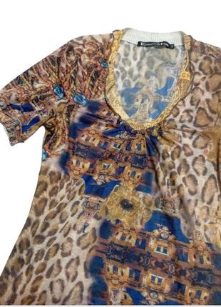 Etoile du monde, стильная трикотажная кофта, блуза с принтом.6 фото