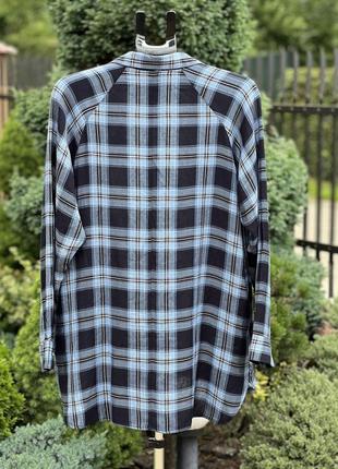 Mauvette легенька натуральна подовжена сорочка рубашка вільного крою туніка m-l5 фото