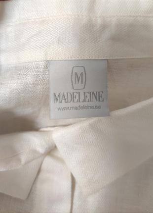 Брендовая рубашка из натурального льна madeleine размер м3 фото