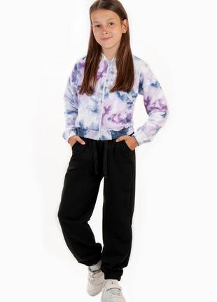 Спортивні штани для дівчат підлітків, блакитні спортивні брюки підліткові7 фото