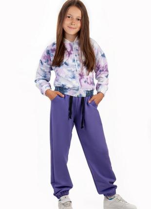 Спортивні штани для дівчат підлітків, блакитні спортивні брюки підліткові8 фото