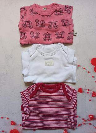 Боди для девочки с длинным рукавом 2-5кг